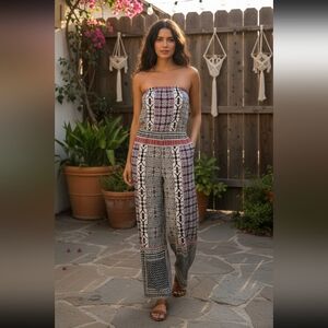 Hale Bob jumpsuit  strapless size Small